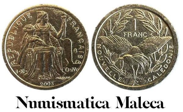 Nueva Caledonia 1 Franc 2003, Km8 Fina