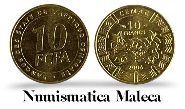 Estados Centroafricanos 10 Francs 2006 km19 VF