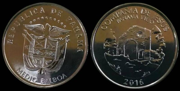 PANAMA 50 CENTESIMOS 2016 (COMPAÑIA DE JESUS ) UNC