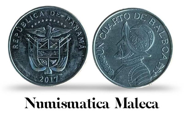 Panama 25 Centesimos 2017, km128.3 Unc