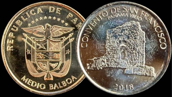 Panama 50 Centesimos 2018 (conveno de San francisco)