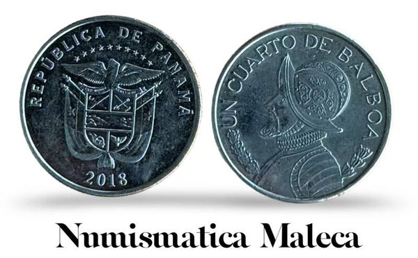 Panama 25 Centesimos 2018, km128.3 Unc