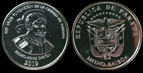 PANAMA 50 CENTESIMOS 2019 (500 años dela fundacion de panama) UNC