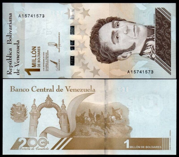 Venezuela 1,000,000 Bolivares 2021, P-new Unc
