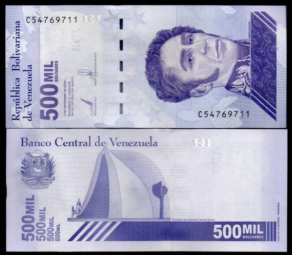 Venezuela 500,000 Boliavres 2020, P-new Unc