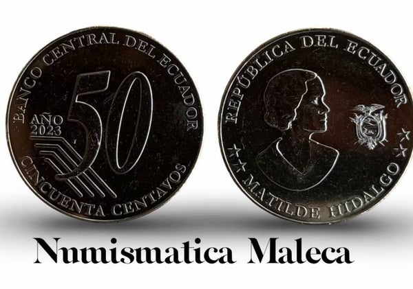 Ecuador 50 centavos 2023, EC-175 Unc