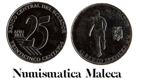 Ecuador 25 centavos 2023, Km177 Vf