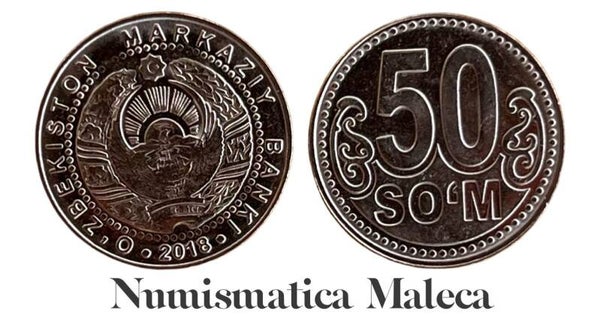Uzbequistan 50 Som 2018 Unc