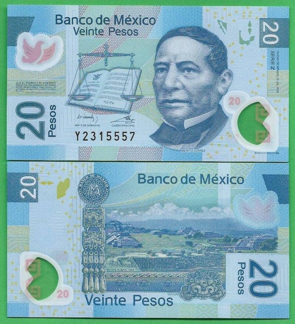 Mexico 20 Pesos 2016, P-122 Unc