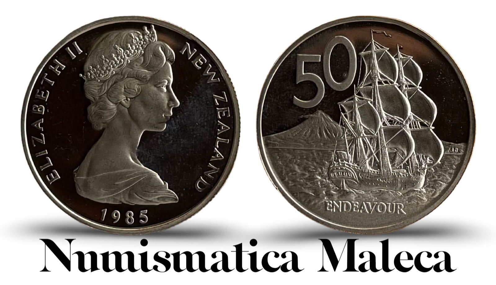 Nueva Zelanda 50 Cents 1985, Km37 Proof Unc