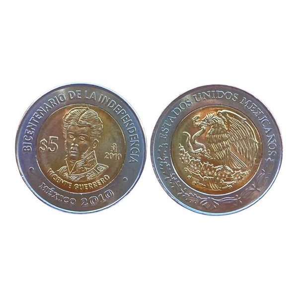 Mexico 5 Pesos 2010 KM925 Commemorative (Vicente Guerrero)