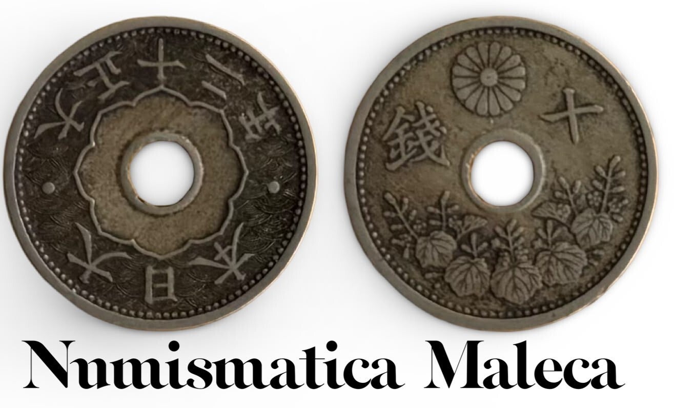 Japon 10 Sen 1923, Y43 fina