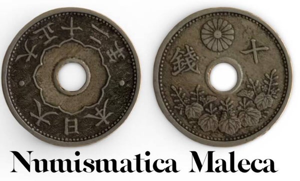 Japon 10 Sen 1923, Y43 fina