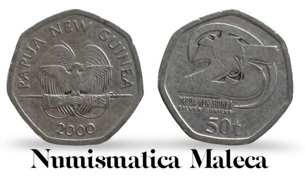 Papua Nueva Guinea 50 Toea 2000, Km49 VF