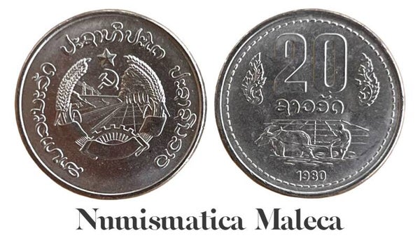 Laos 20 Att 1980, Km23 Unc