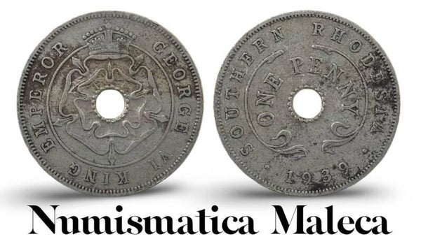Rhodesia Del Sur 1 Penny 1939, Km8a VF
