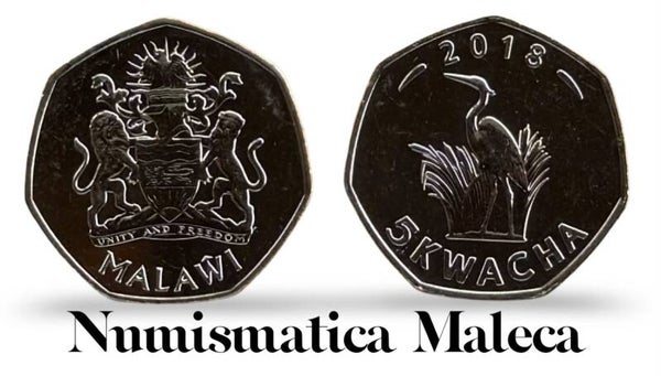Malawi 5 Kwachas 2018, Km213 Unc
