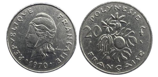 Polinesia Francesa 20 Francs 1970 (oceania)