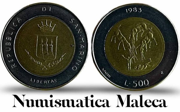 San Marino 500 Lire 1983, Km153 Fine