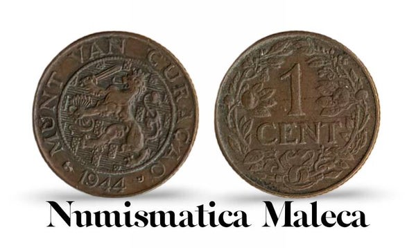 Curacao 1 Cent 1944, Km41 VF