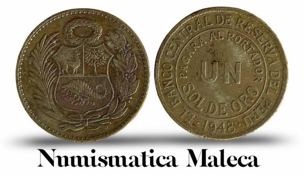 Peru 1 Sol 1948, Km222 XF