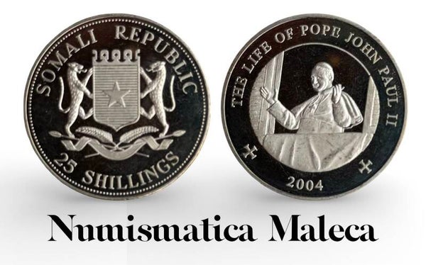 Somalia 25 Shillings 2004, Km155 Unc