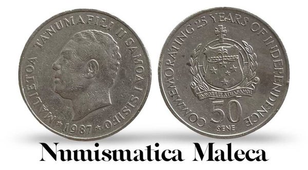 Samoa 50 Sene 1987, Km80 XF Rara