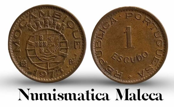 Mocambique 1 Escudo 1973, Km82 Fina