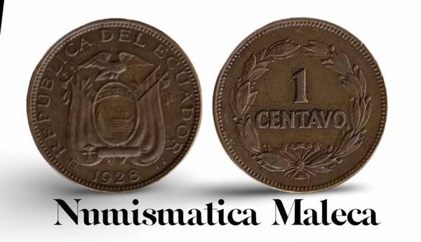 Ecuador 1 Centavo 1928, Km67 fina