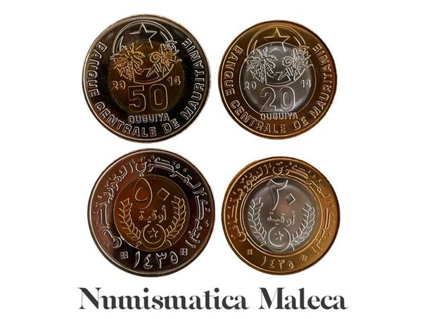 Mauritania Set 2 monedas Unc