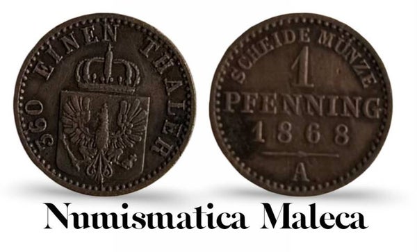 Prusia 1 Pfeening 1868 Km480 fina