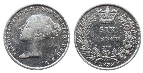 Inglaterra 6 Pence 1836 Plata (Europa)