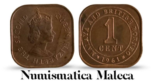 Malaya & Borneo Britanico 1 Cents 1961, Km5 Aunc