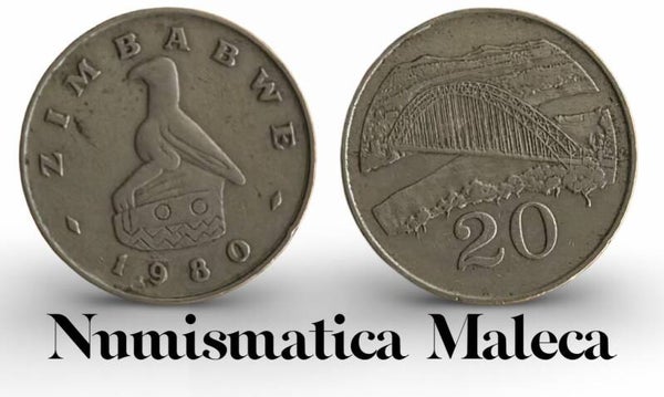 Zimbadwe 20 Cents 1980, Km4 Fina