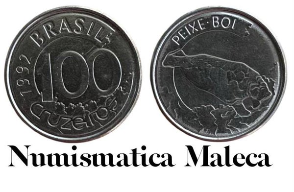 Brazil 100 Cruzeiros 1992, Km623 Unc