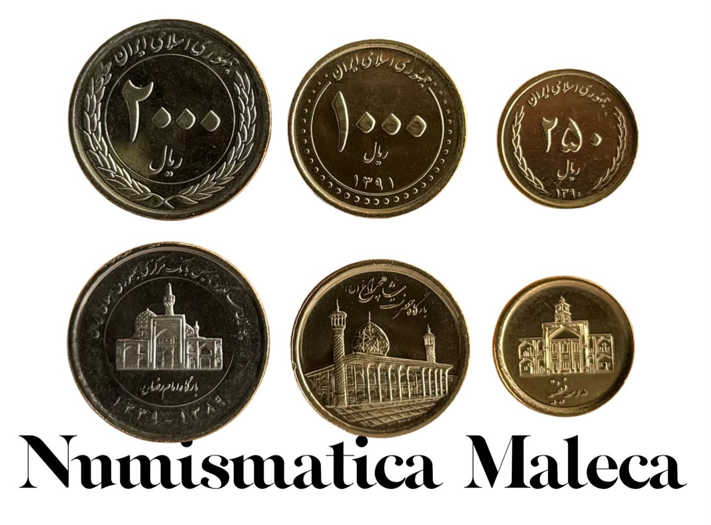 Iran Set 3 Monedas 2017 Unc