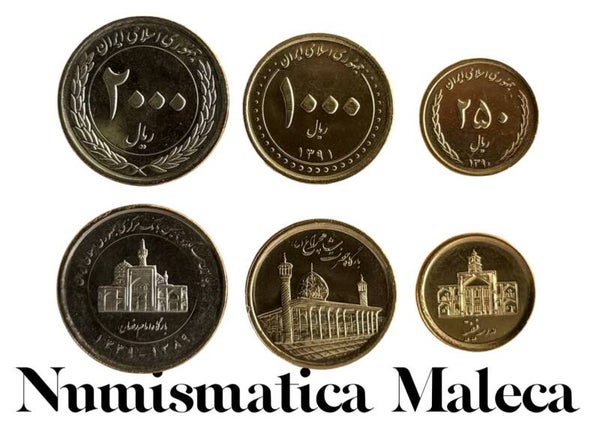 Iran Set 3 Monedas 2017 Unc