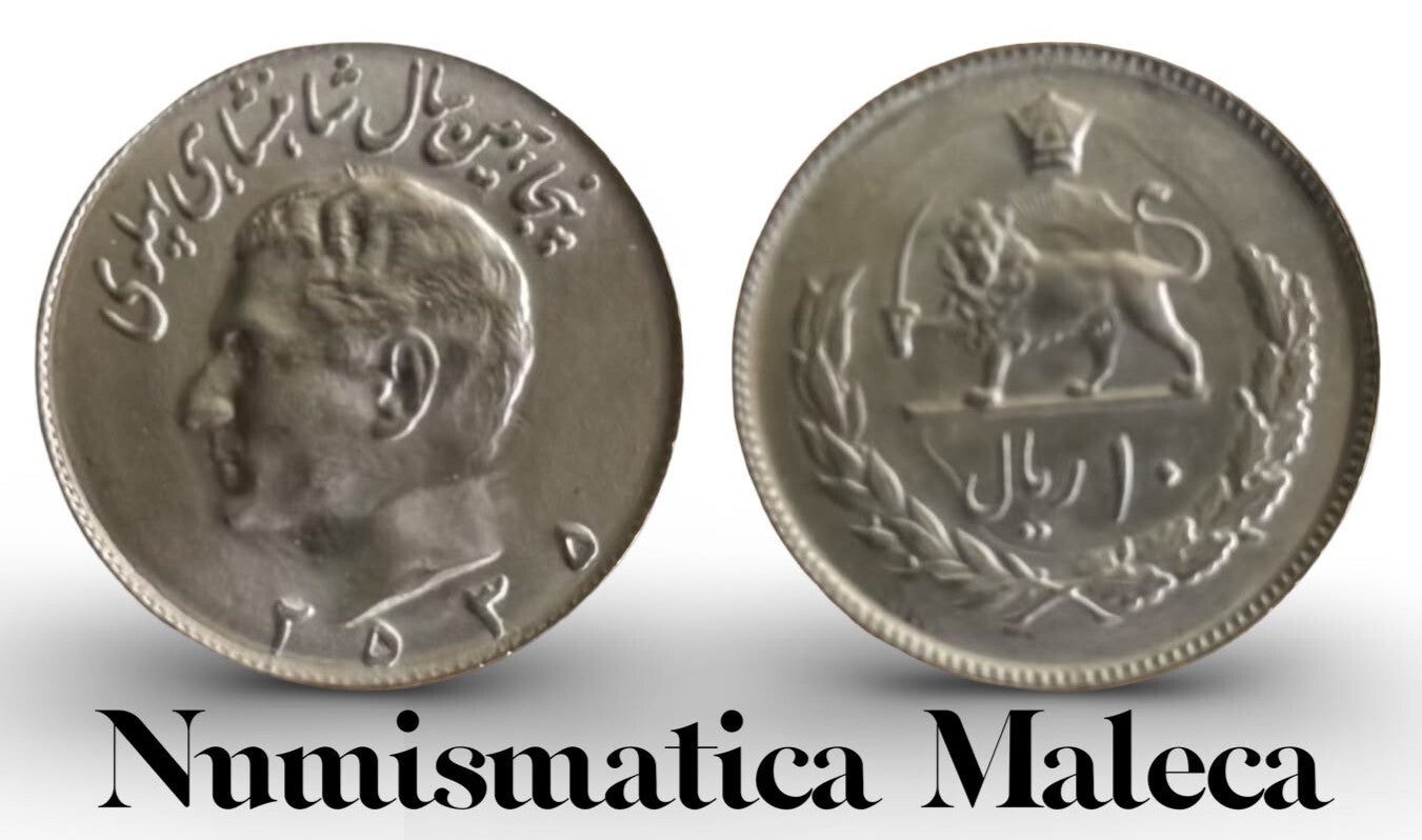 Iran 10 Rials 1976, Km1208 Fina