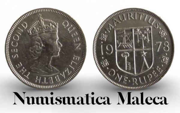 Mauritius 1 Rupee 1978, Km35.2 Fina