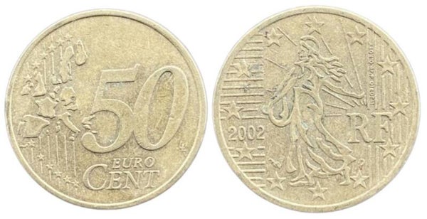 Francia 50 CEnts 2002 (Europa)