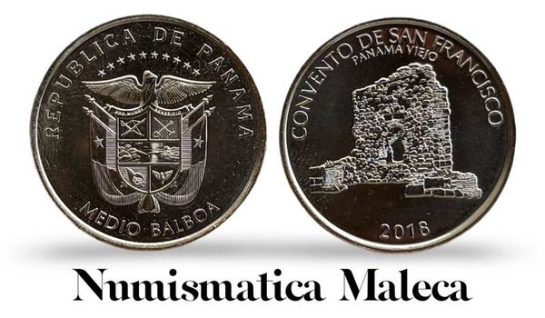 Panama 50 Centesimos 2018, Km108 Unc