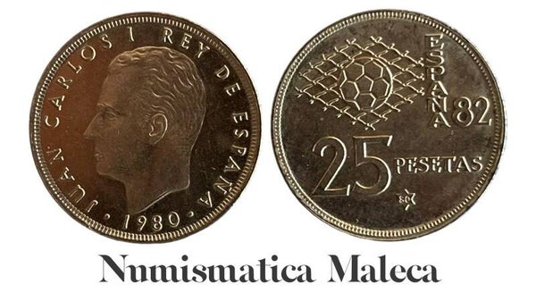 España 25 Pesetas 1980, Km818 Unc