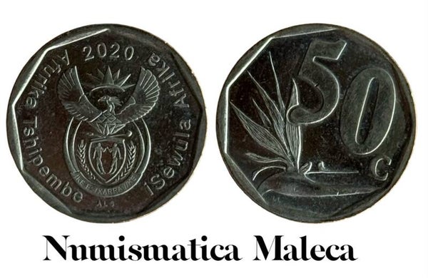 South Africa 50 Cents 2020, Km1165 VF