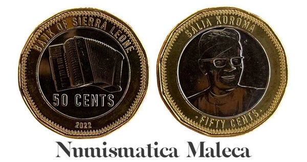 Sierra Leona 50 Cents 2022, Unc