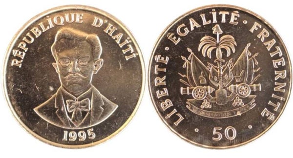 Haiti 50 Centimes 1995, Aunc