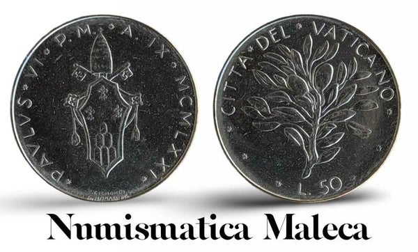 Ciudad Del Vaticano 50 Lire 1972, Km121 Aunc