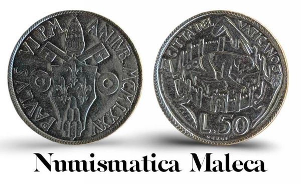 Ciudad Del Vaticano 50 Lire 1975, Km129 Aunc