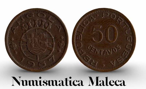 Angola 50 Centavos 1957, Km75 Vf