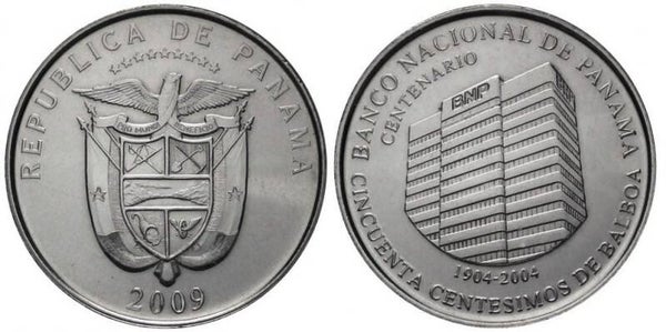 PANAMA 50 CENTESIMOS 2009 (CENTENARIO CANAL PANAMA) UNC