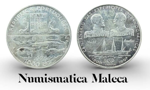 Portugal 1000 Escudos 1997, Km695 Plata